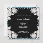 Roze en Blauwgroen Blue Girls Foto Afstuderen Kaart (Achterkant)