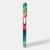 Roze en Blauwgroen Camping Thema Case-Mate iPhone Case (Achterkant / Rechts)