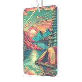  Roze en Blauwgroen Camping Thema Luchtverfrisser (Links)