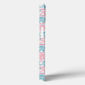 Roze en Blauwgroen etnisch olifantenpatroon Case-Mate iPhone Case (Achterkant / Rechts)