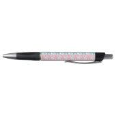 Roze en Blauwgroen etnisch olifantenpatroon Pen (Bodem)
