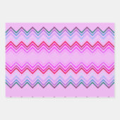 Roze en Blauwgroen inpakpapier Flat Sheet Set van  (Voorkant 3)