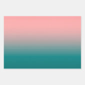 Roze en Blauwgroen Inpakpapier Vel (Voorkant 2)