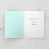 Roze en Blauwgroen kolibries Moederdag Kaart (Binnen)