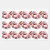 Roze en Blauwgroen macaron Inpakpapier Vel (Voorkant 2)