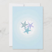 Roze en Blauwgroen onder het Zee Zeemeermin Verjaa Kaart (Achterkant)