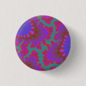 Roze en Blauwgroen regenboogtandwielen Ronde Button 3,2 Cm (Voorkant)