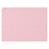 roze en blauwgroen, , roosterpatroon katoen tafelkleed (Voorkant (Horizontaal))