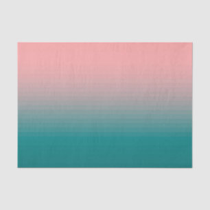Roze en Blauwgroen Tissuepapier