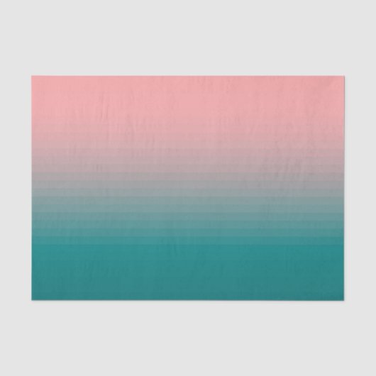 Roze en Blauwgroen Tissuepapier (Voorkant)