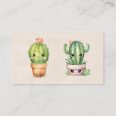 Roze en Blauwgroen Turtle Bubbles Luierraffel Visitekaartje (Achterkant)