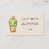 Roze en Blauwgroen Turtle Bubbles Luierraffel Visitekaartje (Voorkant)