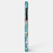 Roze en blauwgroen waterverf op maat Case-Mate iPhone case (Achterkant/links)