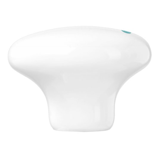 Roze en Blauwgroen witte regenboog Keramische Knop (Zijkant)