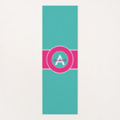 Roze en Blauwgroen Yogamat (Voorkant)