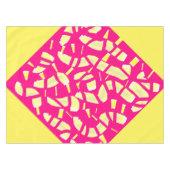  roze en bleke roomgeel ontwerp, gevarieerd tafelkleed (Voorkant (Horizontaal))