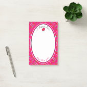 Roze en bloemig post-it® notes (Kantoor)