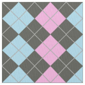 Roze en Blue Argyle Pattern Stof (Close Up)