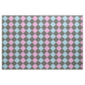 Roze en Blue Argyle Pattern Stof (Fat Quarter)