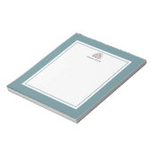 Roze en Blue Boho Rainbow-naam Notitieblok (Linkerzijde)