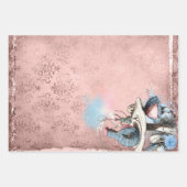 Roze en Blue Caterstone Alice in Wonderland Inpakpapier Vel (Voorkant 2)