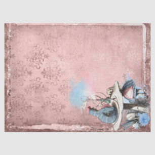 Roze en Blue Caterstone Alice in Wonderland Tissuepapier