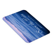 Roze en Blue Lake Tahoe Foto opslaan Datum Magneet (Rechterzijde)