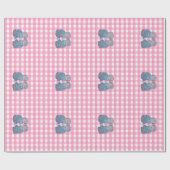 Roze en Blue Staffordshire Dogs Cadeaupapier (Vlak)