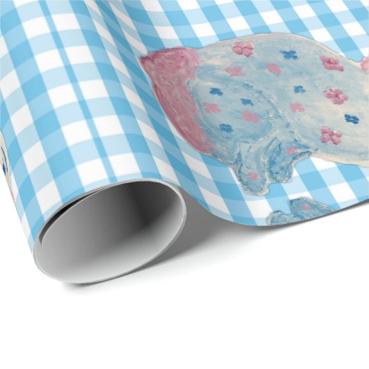Roze en Blue Staffordshire Dogs Cadeaupapier (Rol Hoek)