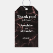 Roze en Blush gemarmerde thema Cadeaulabel (Voorkant)