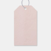 Roze en Blush gemarmerde thema Cadeaulabel (Achterkant)