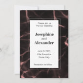 Roze en Blush Marbled Theme Kaart (Voorkant)