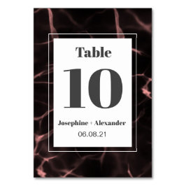 Roze en Blush Marbled Theme Kaart