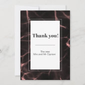 Roze en Blush Marbled Theme Kaart (Voorkant)