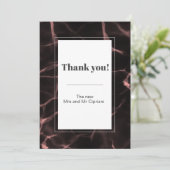 Roze en Blush Marbled Theme Kaart (Staand voorkant)