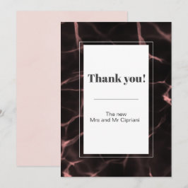 Roze en Blush Marbled Theme Kaart