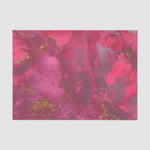 Roze en Blush Roos Gold Ink Gemstone Marble Pink Tissuepapier