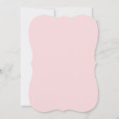 Roze en Blush Roze Post Bruiloftsreceptie Kaart (Achterkant)