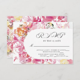 Roze en Blush Waterverf Flower Arch RSVP