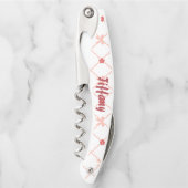 Roze en bogen kurkentrekker (Voorkant)