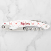 Roze en  bogen kurkentrekker (Voorkant)