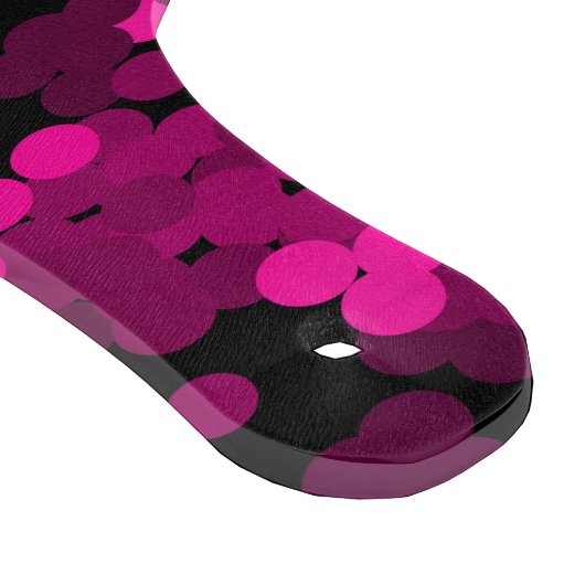 Roze en bordeaux polka dot confetti patroon snijplank (Hoek)