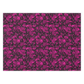 Roze en bordeaux polka dot confetti patroon tafelkleed (Voorkant (Horizontaal))