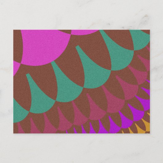 Roze en Bourgogne Briefkaart (Voorkant)