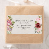 Roze en Bourgogne film Return Address Label (Insitu)