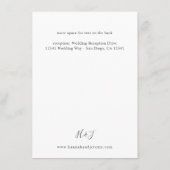 Roze en Bourgogne Floral 7 Details Enclosure Kaart (Achterkant)