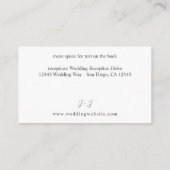 Roze en Bourgogne Floral 7 Enclosure Kaart (Achterkant)