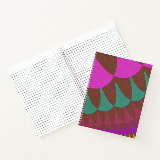 Roze en Bourgogne Notitieboek (Binnen)