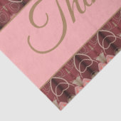 Roze en Bourgogne Tissuepapier (Detail)