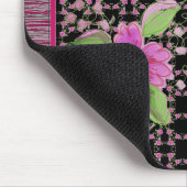 Roze en Bourgondische Magic Tapijt Designer Muismat (Hoek)